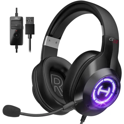 Image of Edifier G2 Gaming Headset – Wired, Mic, Black