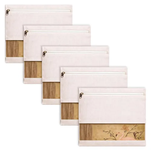 Image of EIGHTIZ (Pack of 5) Saree Covers