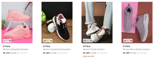 Image of El Paso Women Sneakers Starting At @₹679