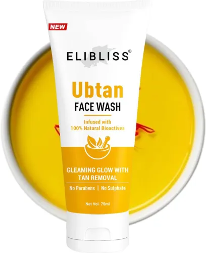 Image of ELIBLISS Ubtan Face Wash with Turmeric & Saffron
