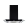 Elica 60 cm 1100 m³/hr Black Chimney with Baffle Filter