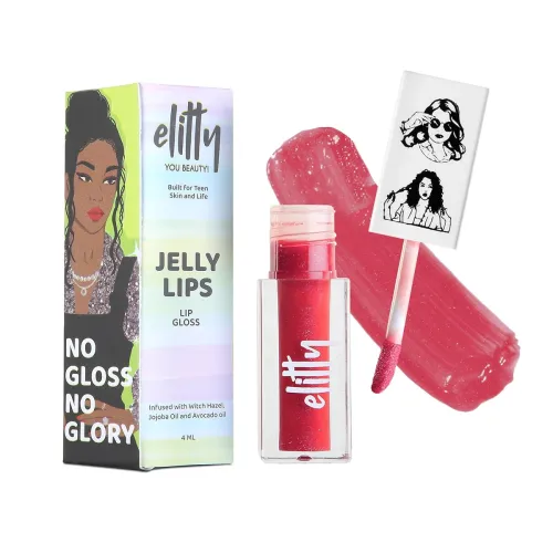 Image of Elitty Jelly Lips Pink Gloss – Pretty Salty, 4ml