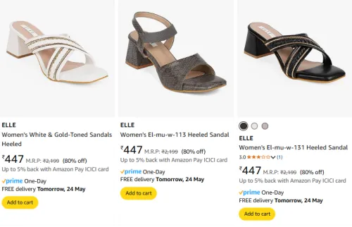 Image of ELLE Women's Heels at minimum 80% Discount