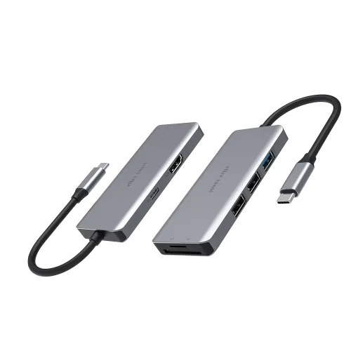 Image of eller santé® USB-C 7-in-1 Multiport Adapter – 4K HDMI, SD/TF Reader, 5Gbps Transfer