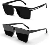 ELLIGATOR UV Protection Wayfarer Sunglasses – Black (Unisex)