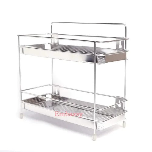 Image of Embassy SS 2-Tier Storage Rack (38x15x34 cm)