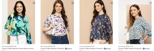 Image of encore by INVICTUS Women Top starting minimum 70% Discount