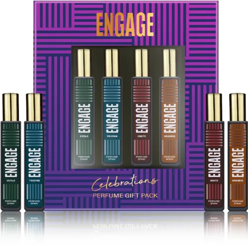 Image of Engage Celebrations Men Perfume Spray Gift Pack (25ml x 4) 100ml