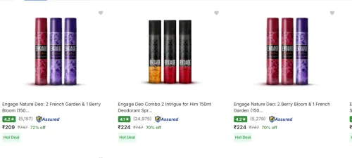 Image of Engage Deo 3Pcs From ₹209