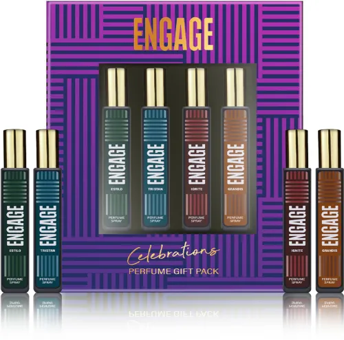 Image of Engage Gift Set Celebrations Perfume Spray 25ml*4