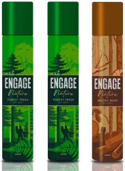 Engage Nature Deo: 2 Forest Fresh & 1 Woody Musk
