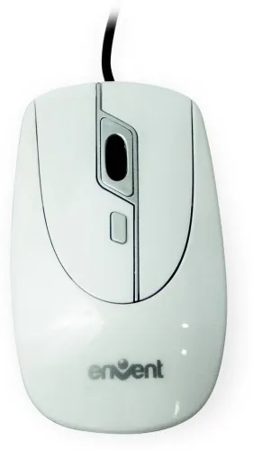 Image of Envent Honeybee Wired Ambidextrous Optical Mouse (USB 2.0, White)