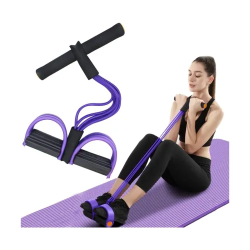 Image of Eowote 4-Tube Pedal Resistance Band (Multicolor)