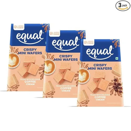 Image of Equal Coffee Wafer Cubes (Sugar-Free) | Pack of 3 (100g each)