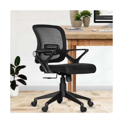 Image of Ergonomic Black Mesh Office Chair