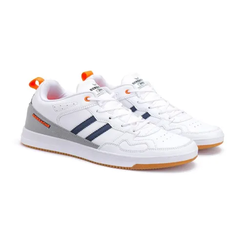 Image of BERSACHE Men Leather Running Non-Marking Lace-Ups Shoes