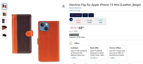 Image of Etechnic Flip for Apple iPhone 13 Mini