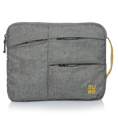 Image of EUME Bliss Laptop Sleeve (Grey, with Handle & 3 Pockets)