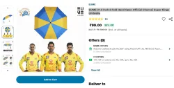 EUME 21.5 Inch 3 Fold Hand Open Official CSK Umbrella