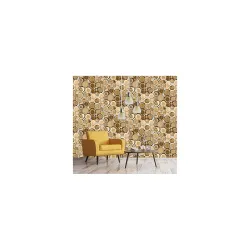 EUROTEX Wooden Blocks Design Washable Paper Wallpaper 57 sq ft