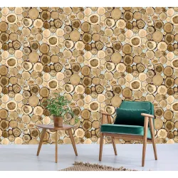 EUROTEX Wooden Blocks Washable Wallpaper – 1 Roll