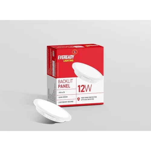 Image of Eveready 12W LED Recessed Backlit Panel Plastic Body