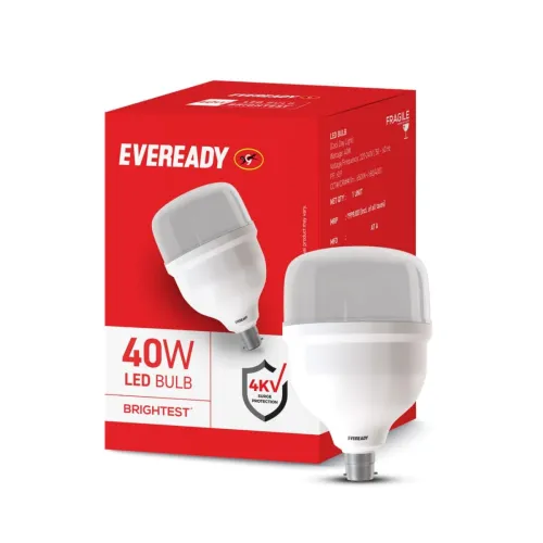 Image of Eveready 40W LED Hammer Bulb with B22 Base, High CRI, 4KV Surge Protection