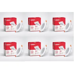 Eveready 8W Round Downlight, Pack of 6