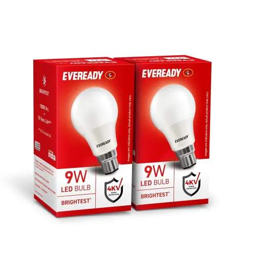 Image of Eveready 9W B22 LED Bulb pack of 2