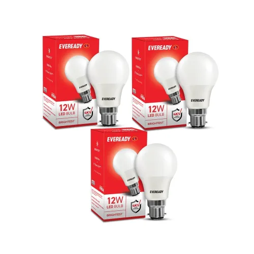 Image of Eveready LED Light Bulb 12W Pack of 3