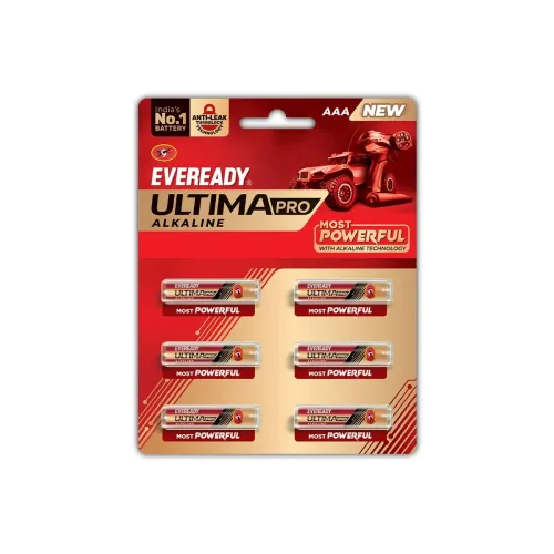 Image of Eveready Ultima Pro Alkaline AAA Battery, Pack of 6.
