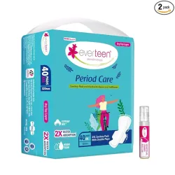 Everteen XXL Sanitary Pads (40 Pads) + Pain Relief Roll-On