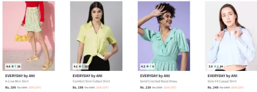 Image of EVERYDAY by ANI Women's Clothing Upto 90% off 