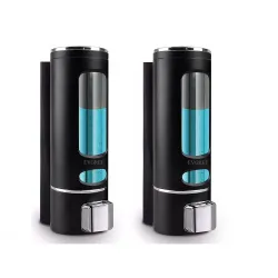 EVGREF® Liquid Soap Dispenser 400 ML (Black (Set of 2)