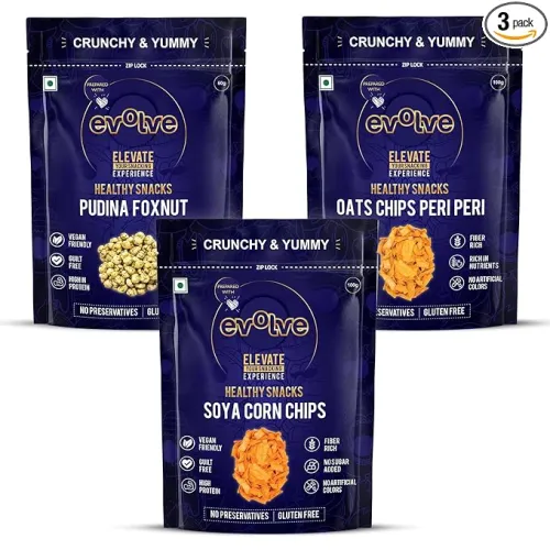 Image of Evolve Combo Healthy Snacks for Kids Pack of 3