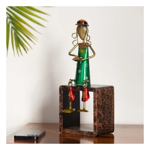 Image of ExclusiveLane Iron Decorative Show Pieces for Home Décor12 Inch