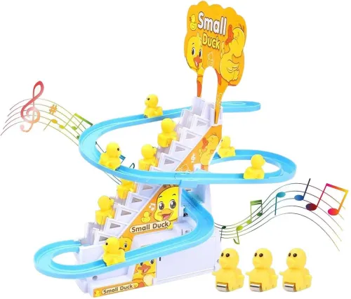Image of Extrawish Little Lovely Duck Slide Escalator Toy Automatic Stair