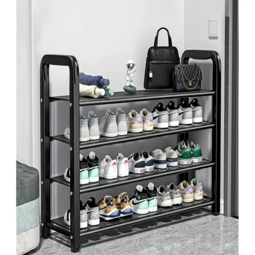Image of EXVITO Metal Shoe Rack for Home – Adjustable & Stackable
