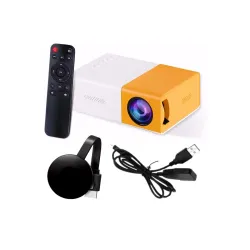 Exxelo Mini WiFi Cast Support HDMI Movie Projector(with Remote)