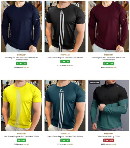 Image of EYEBOGLER Brand Men's Clothing @ Up to 90% Discount | Start ₹250