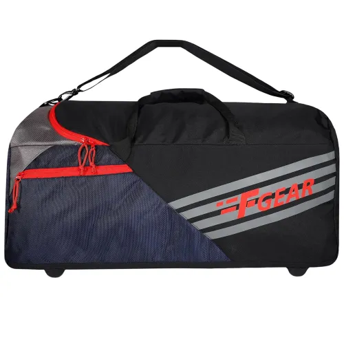 Image of F Gear Polyester Explory V2 55L Blk Navy Red Duffel Travel Bag