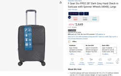 F Gear STV(4048) PP02 28 Suitcase