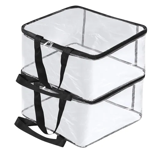 Image of FabPax Clear Storage Bag for Clothes, Pack of 2
