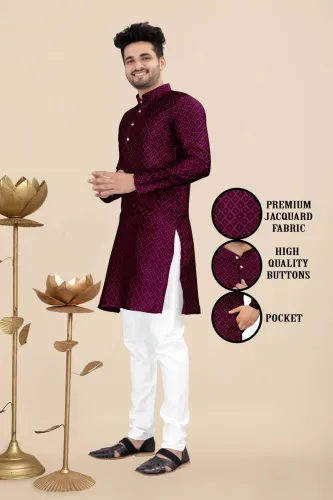 Image of FABWAX Cotton Silk Straight Kurta