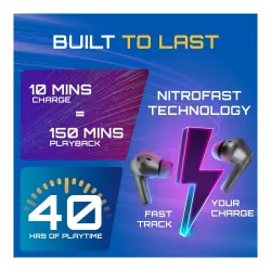 Fastrack Fpods(New Launch) FS100 Bluetooth TWS in-Ear Earbuds with 40 Hrs Playtime |