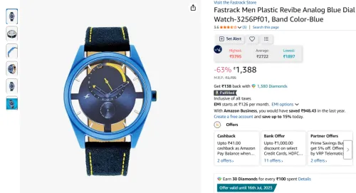 Image of Fastrack Men Watch 3256Pf01
