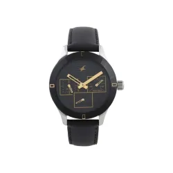 Fastrack Monochrome Analog Black Dial Womens Watch