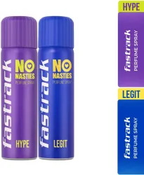 Fastrack No Nasties Perfume Spray (270 ml, Pack of 2)