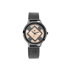 Fastrack Women Metal X Ananya Panday-Fit Out Analog Blue Dial Watch