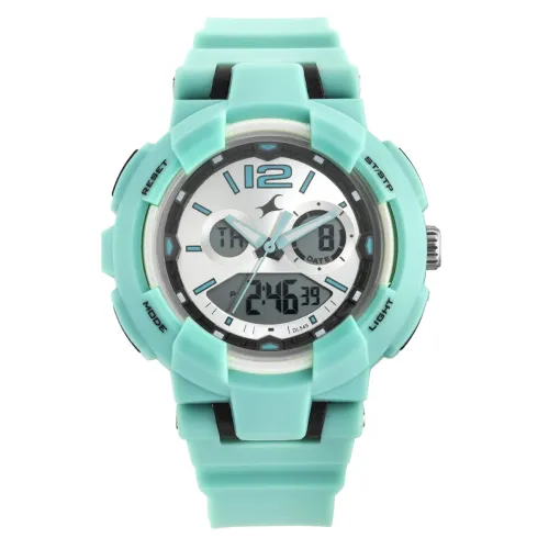 Image of Fastrack Women's Analog-Digital Blue Band Polyurethane Watch